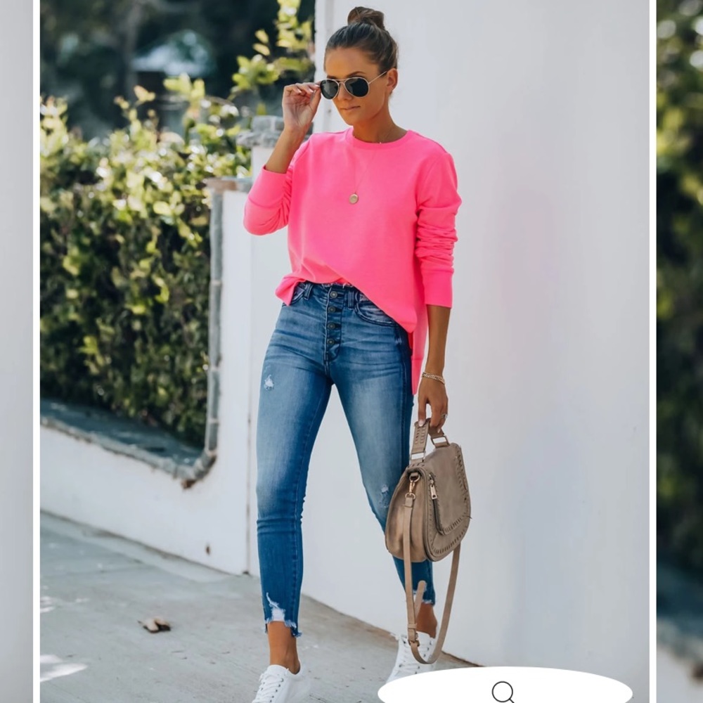 Vici Paint The Town Cotton Blend Pullover